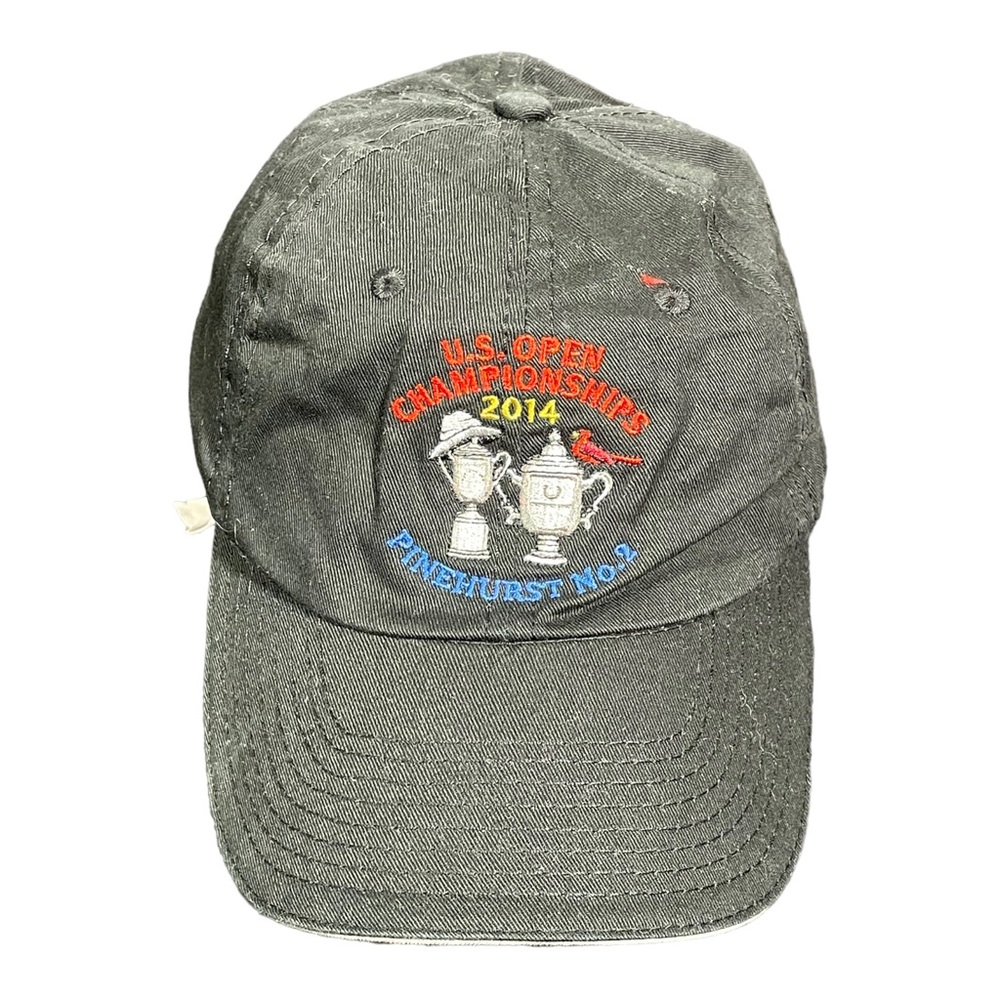 2014 US Open Championships Golf Hat Pinehurst No. 2 Black Adjustable